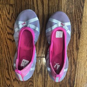 Puma Pink and Gray Shoe